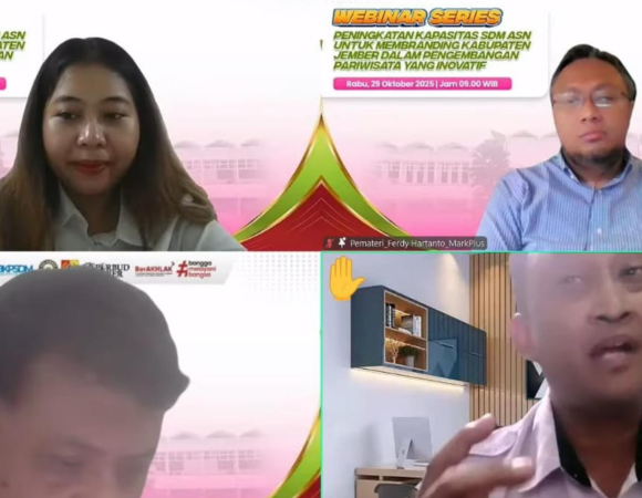 Webinar Series Asn Ayo Ngopi #10, Tingkatkan Kapasitas Asn Untuk Membranding Kabupaten Jember Melalui Pariwisata Yang Inovatif